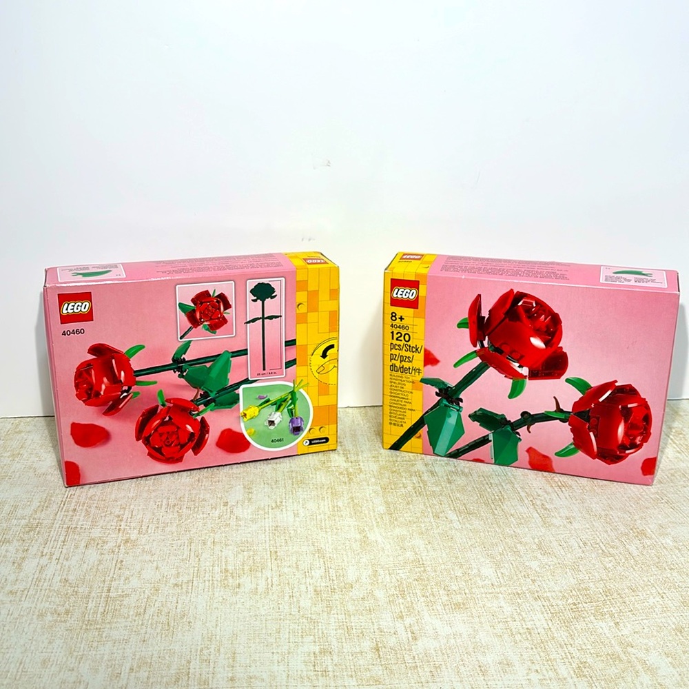 Two Lego Roses 40460 sets! New In Box Sealed Never Opened!